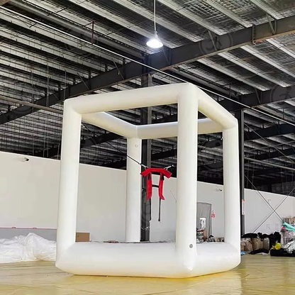 Commercial Bungee Trampoline Inflatable Gaming Bounce Harness Setup