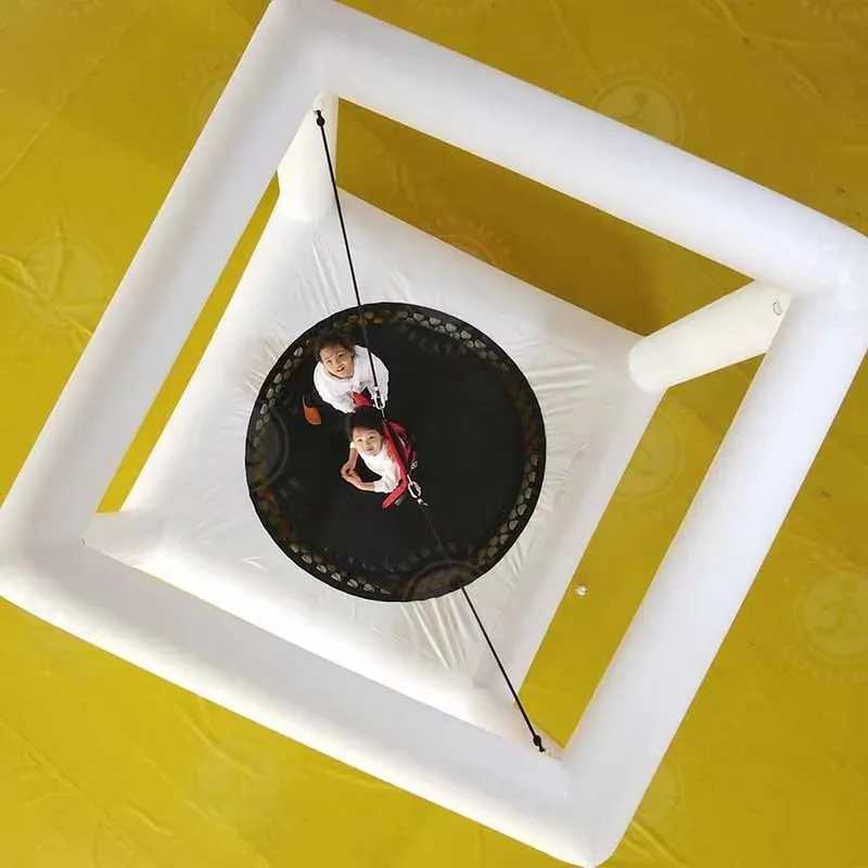 Commercial Bungee Trampoline Inflatable Gaming Bounce Harness Setup