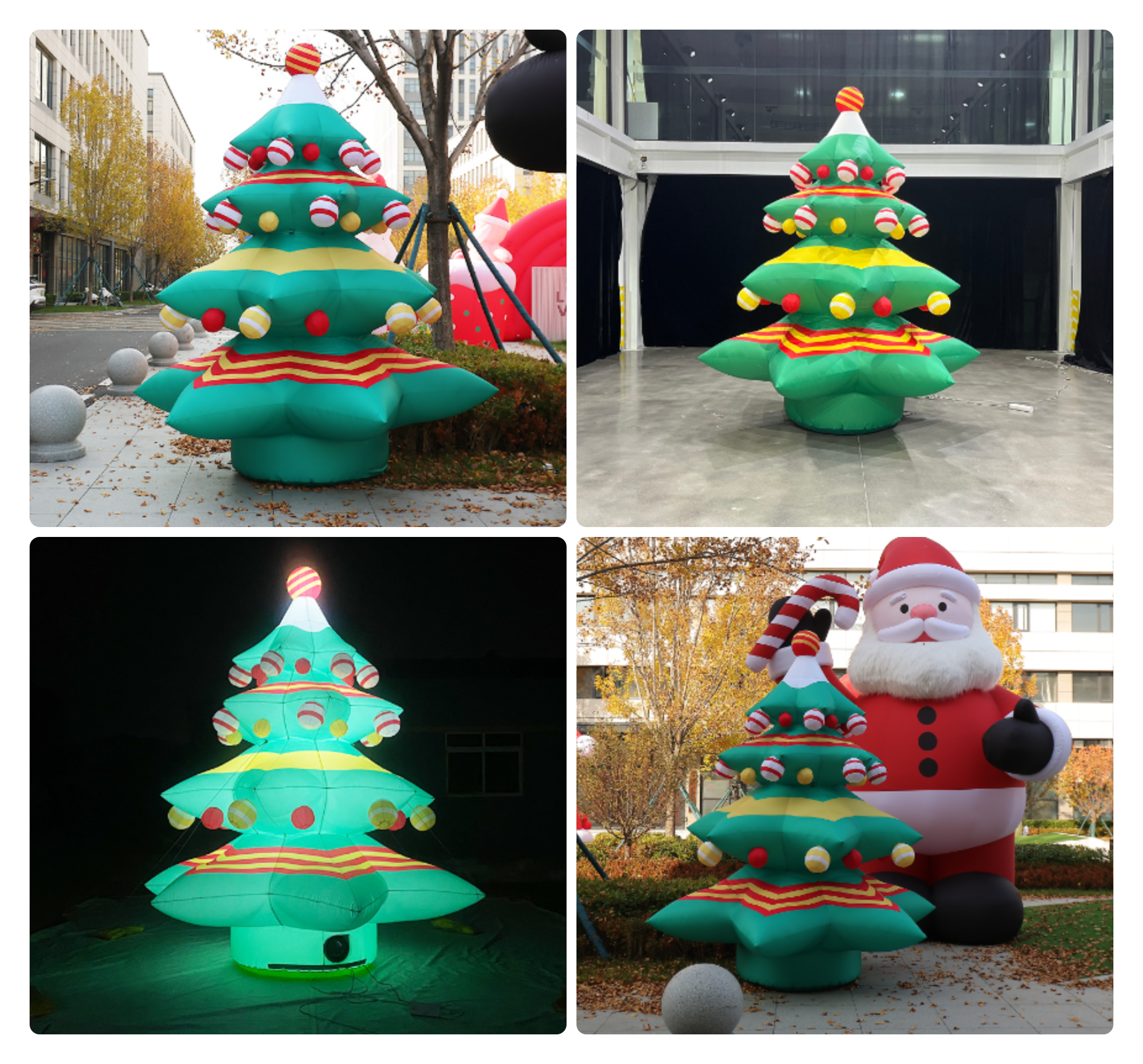 Commercial Inflatable Christmas Tree Display for Holiday Events