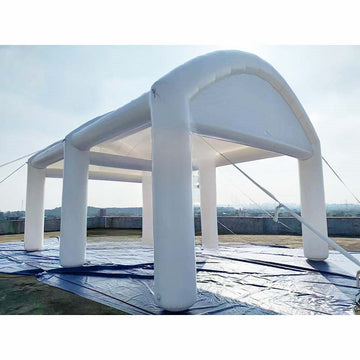 Weißes aufblasbares Hochzeitszelt – Eleganter Pavillon für Veranstaltungen im Freien