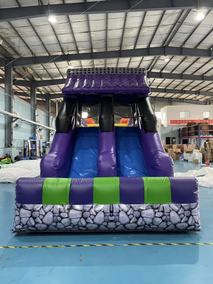 Halloween Double Lane Inflatable Obstacle Course