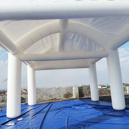 White Inflatable Wedding Open Tent - Elegant Outdoor Event Canopy