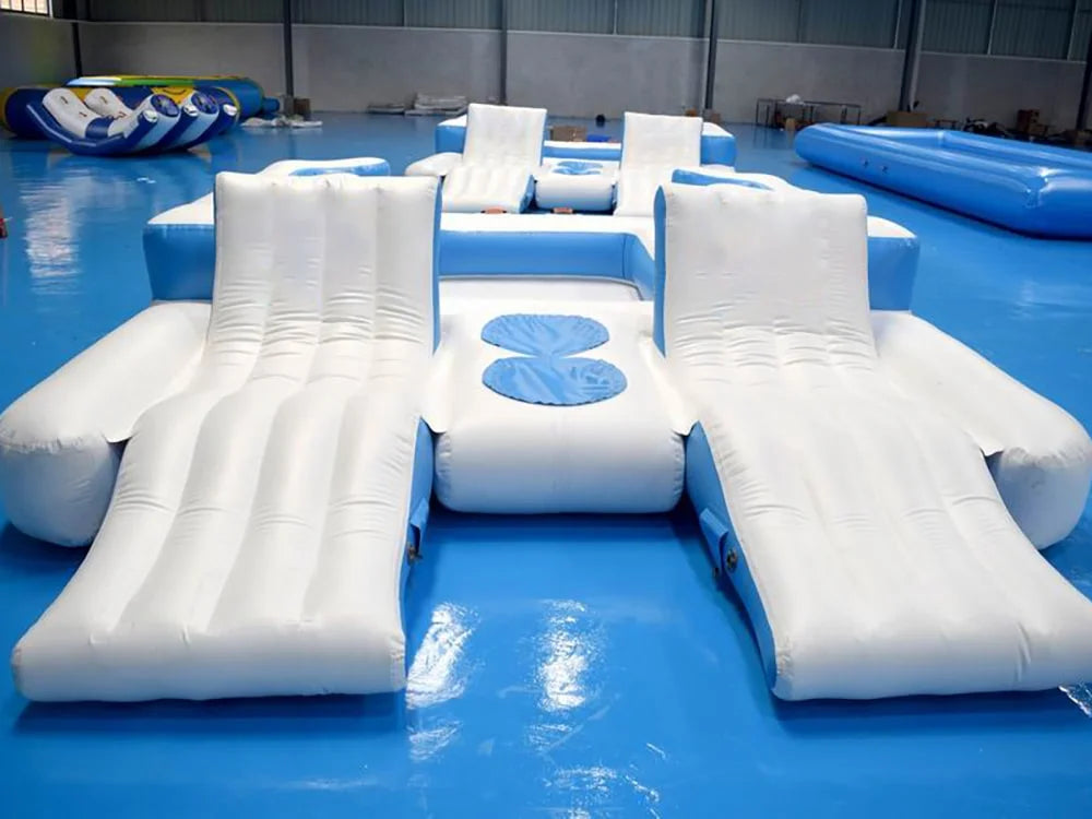 Aufblasbare schwimmende Insel für See oder Pool Lounge