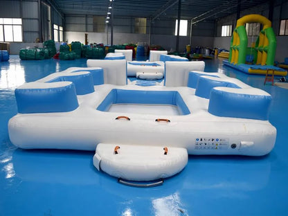 Inflatable Floating Island for Lake or Pool Lounge