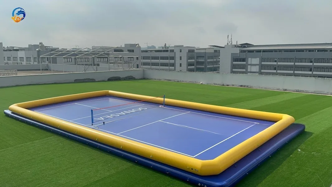 Floating Safe Inflatable Pickleball Court 49 FT x 25 FT