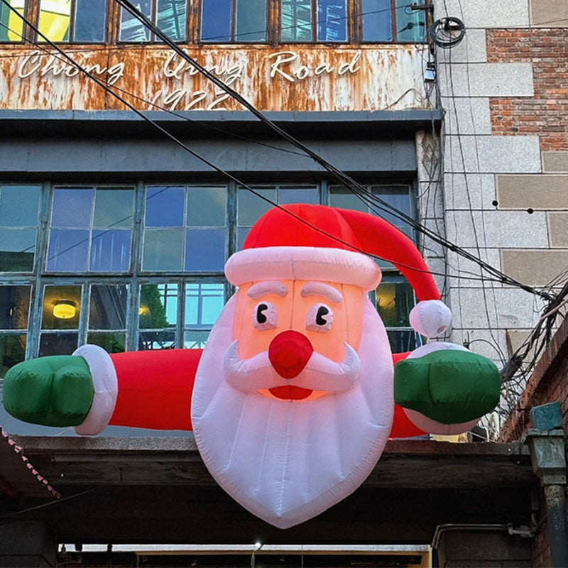 Funny Flying Santa Christmas Inflatable Outside Decor