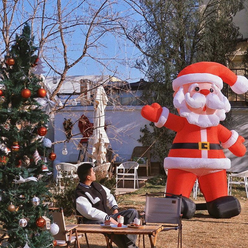 Hallo Weihnachtsmann Niedlicher Garten Weihnachten Aufblasbar