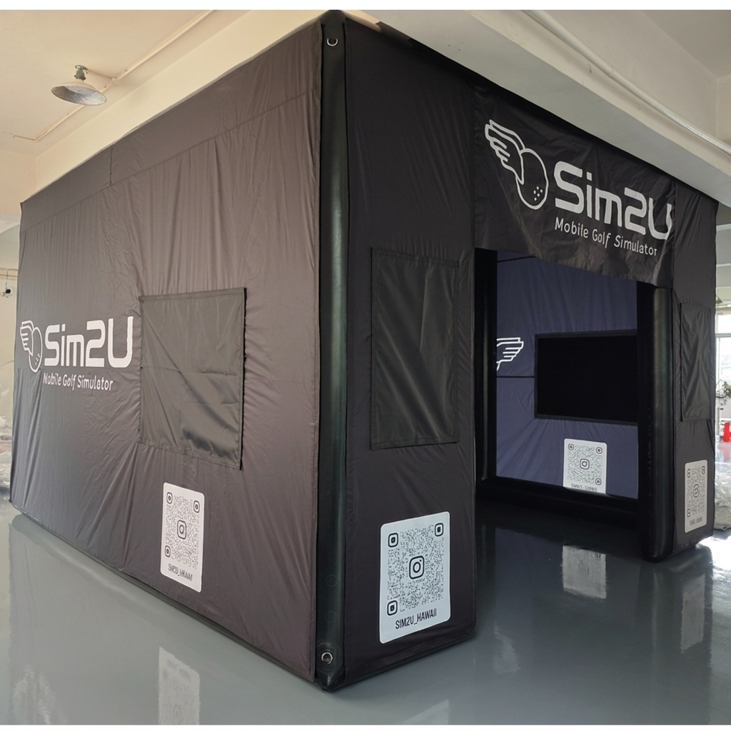 Inflatable Golf Simulator Tent for Indoor Outdoor Events