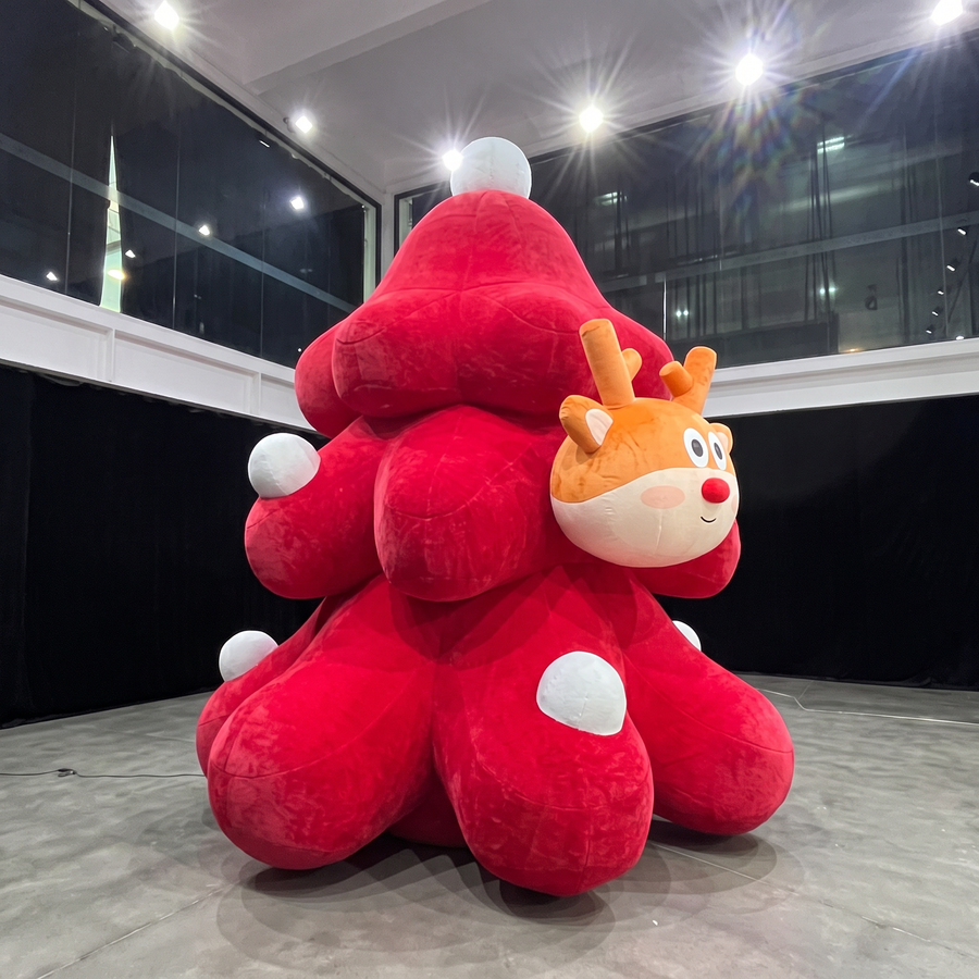 Inflatable Christmas Decoration Tree with Deer Head