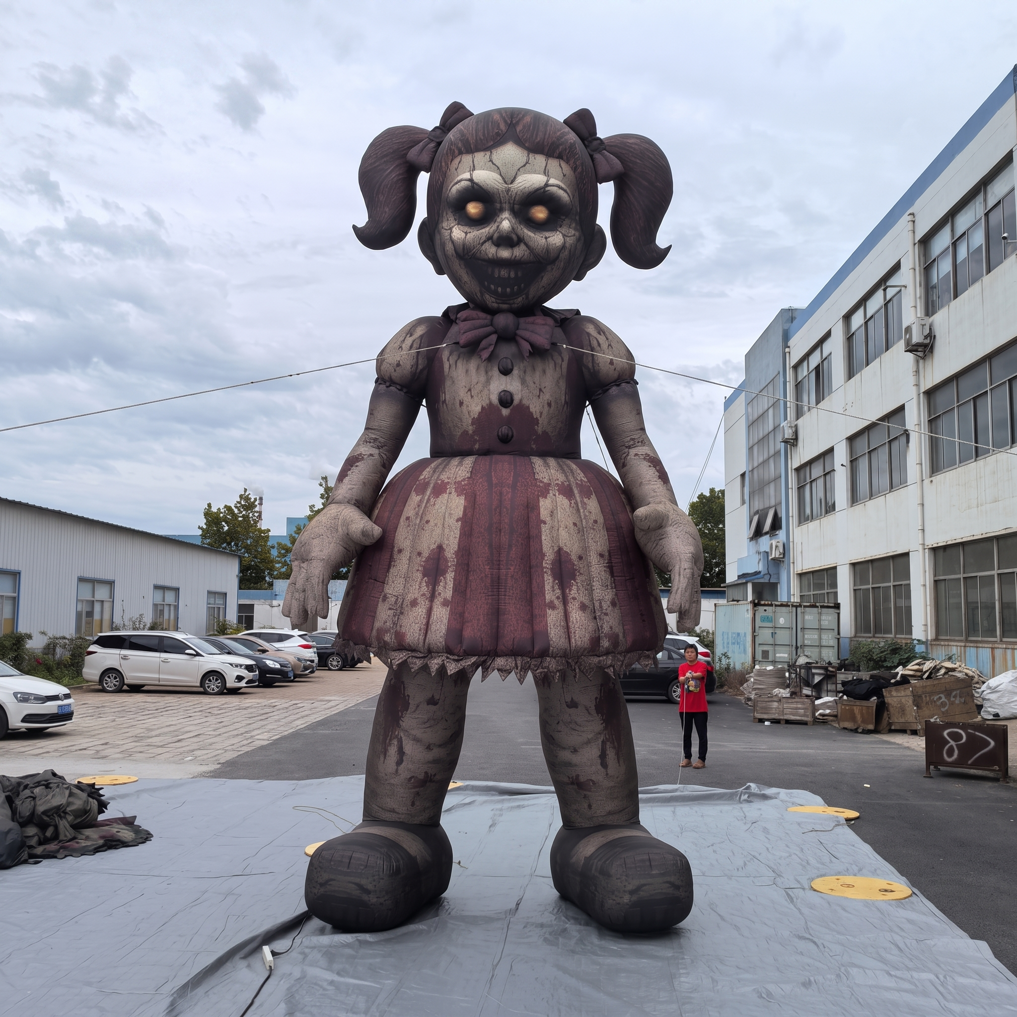 Inflatable Halloween Advertising Display Inflatable Girl Zombie