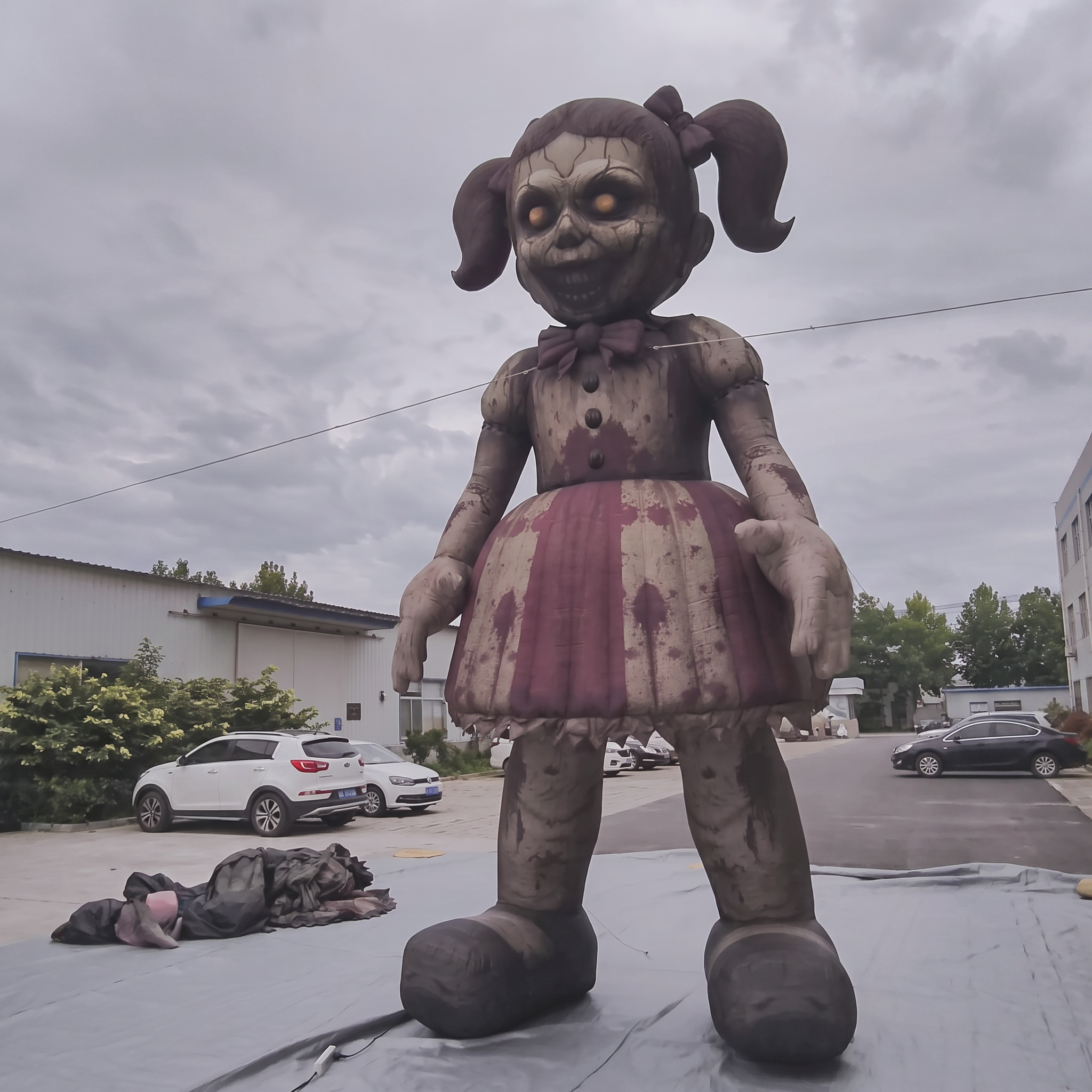 Inflatable Halloween Advertising Display Inflatable Girl Zombie