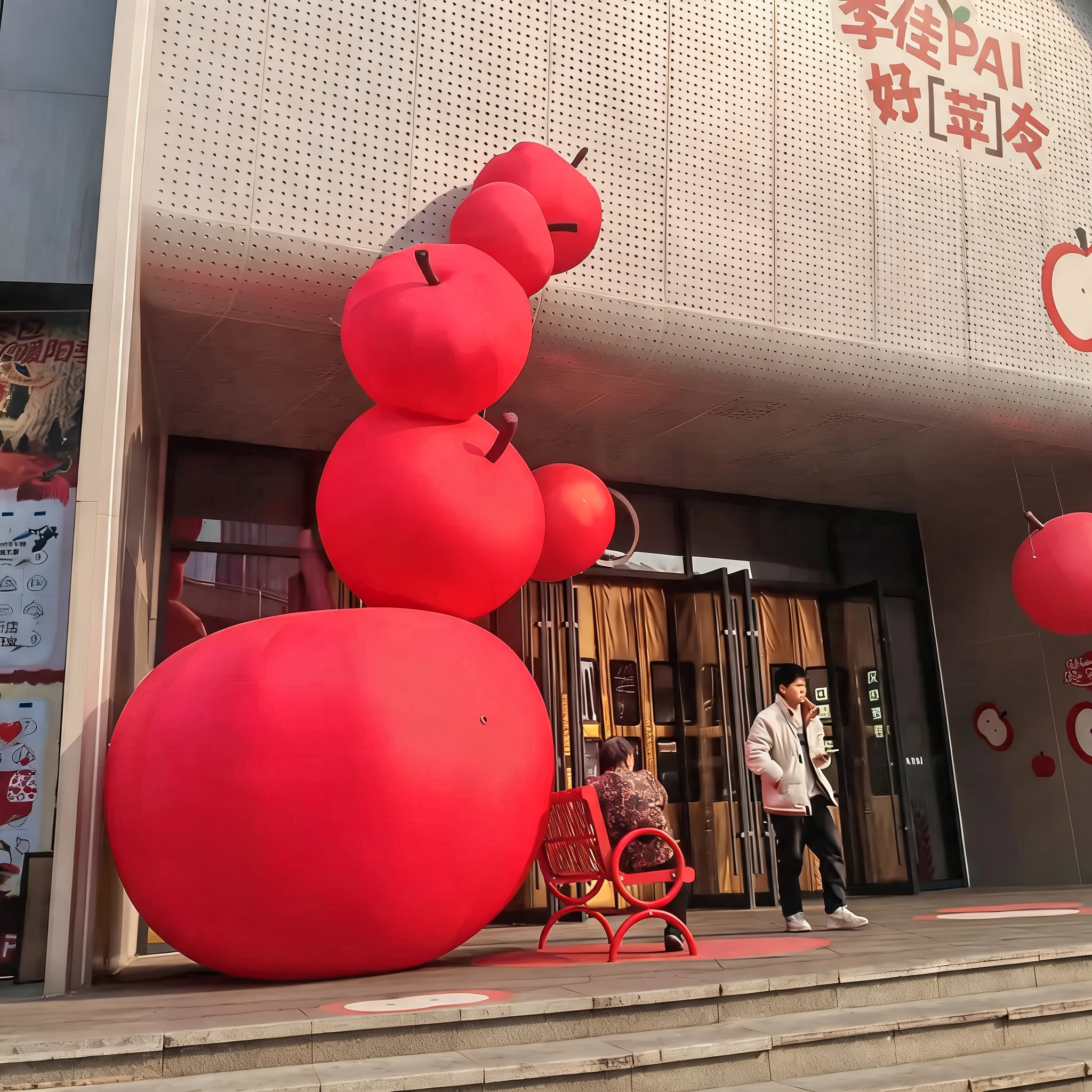 Inflatable Advertising Display Giant Inflatable Multi Apple