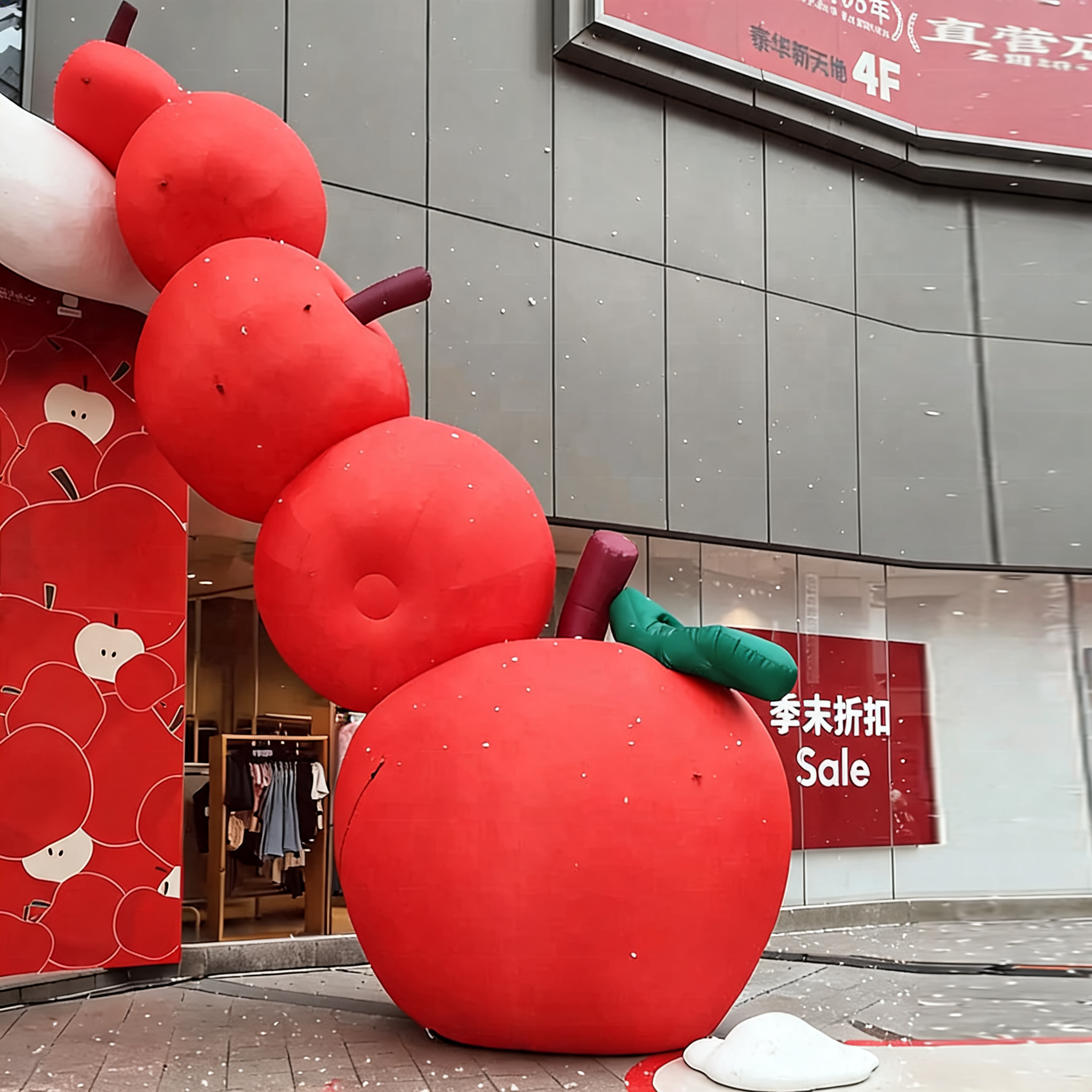 Inflatable Advertising Display Giant Inflatable Multi Apple