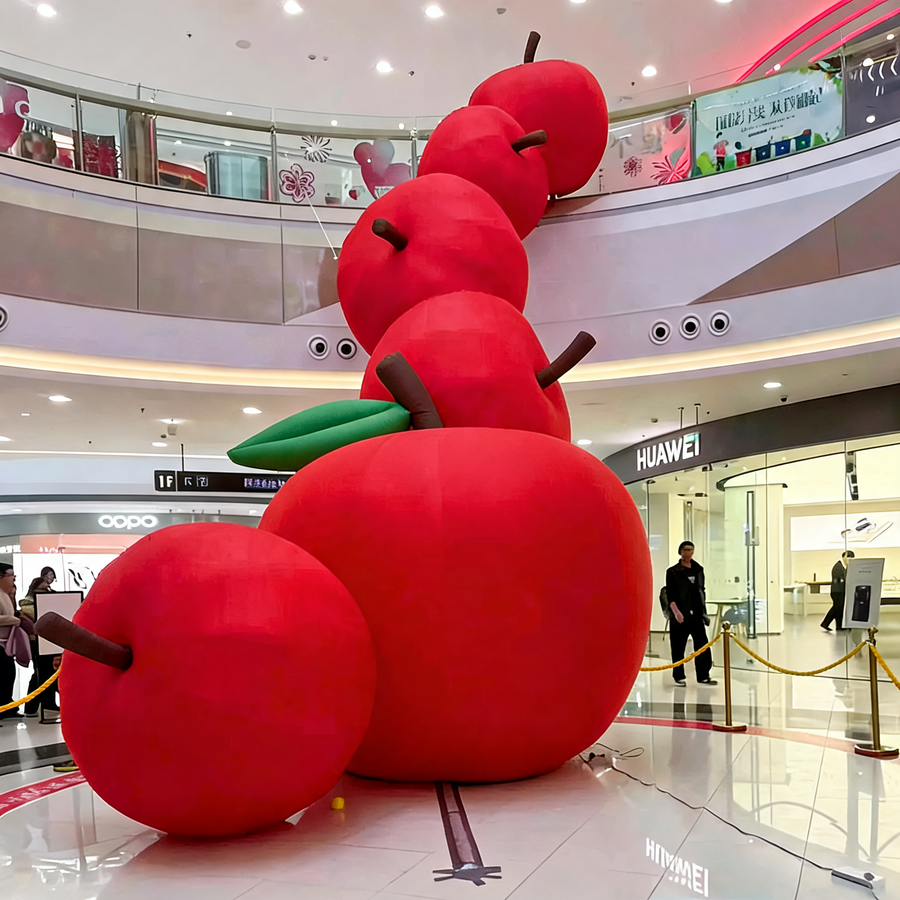 Inflatable Advertising Display Giant Inflatable Multi Apple