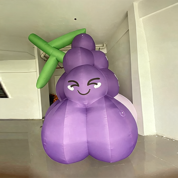 Inflatable Grape Cartoon Display for Promotions and Events