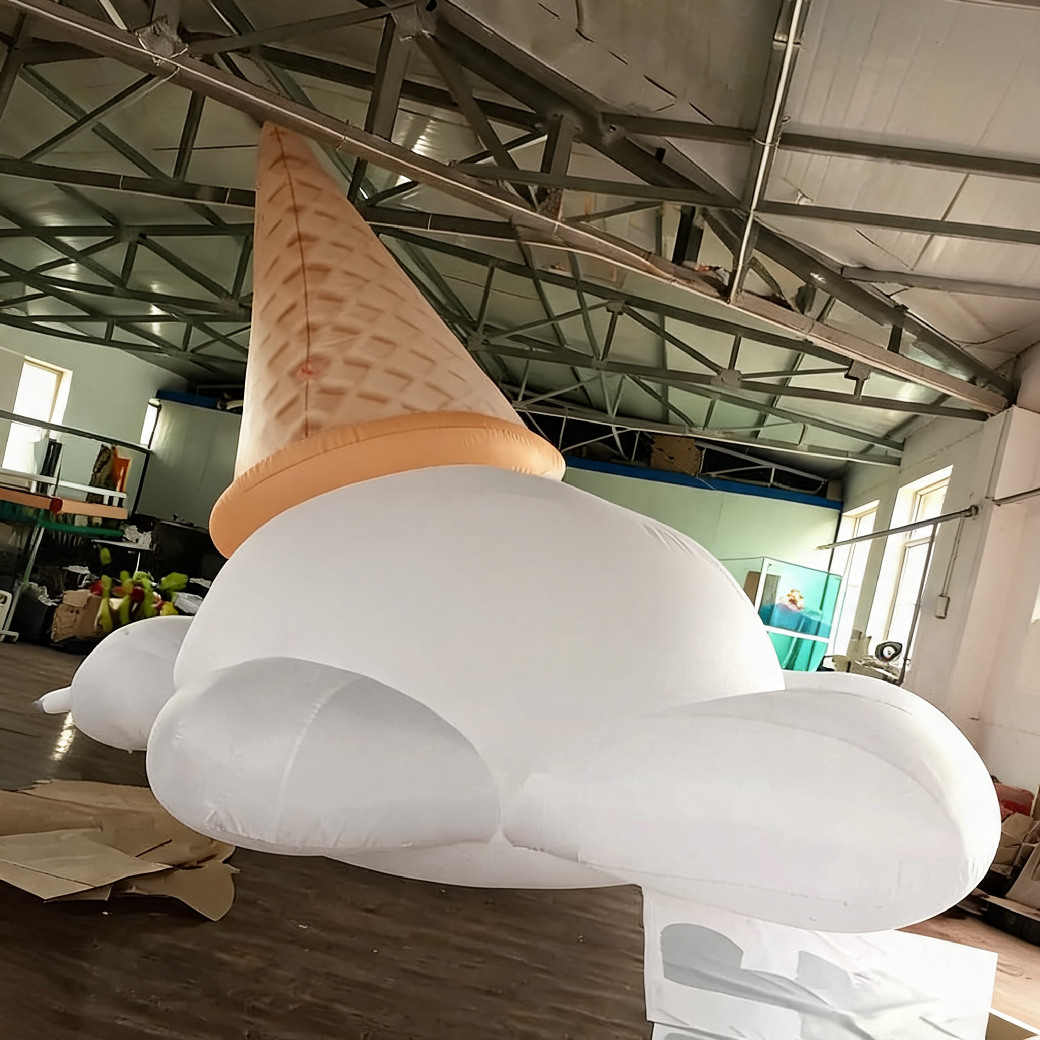 Inflatable Ice Cream Cone Balloon Display for Events