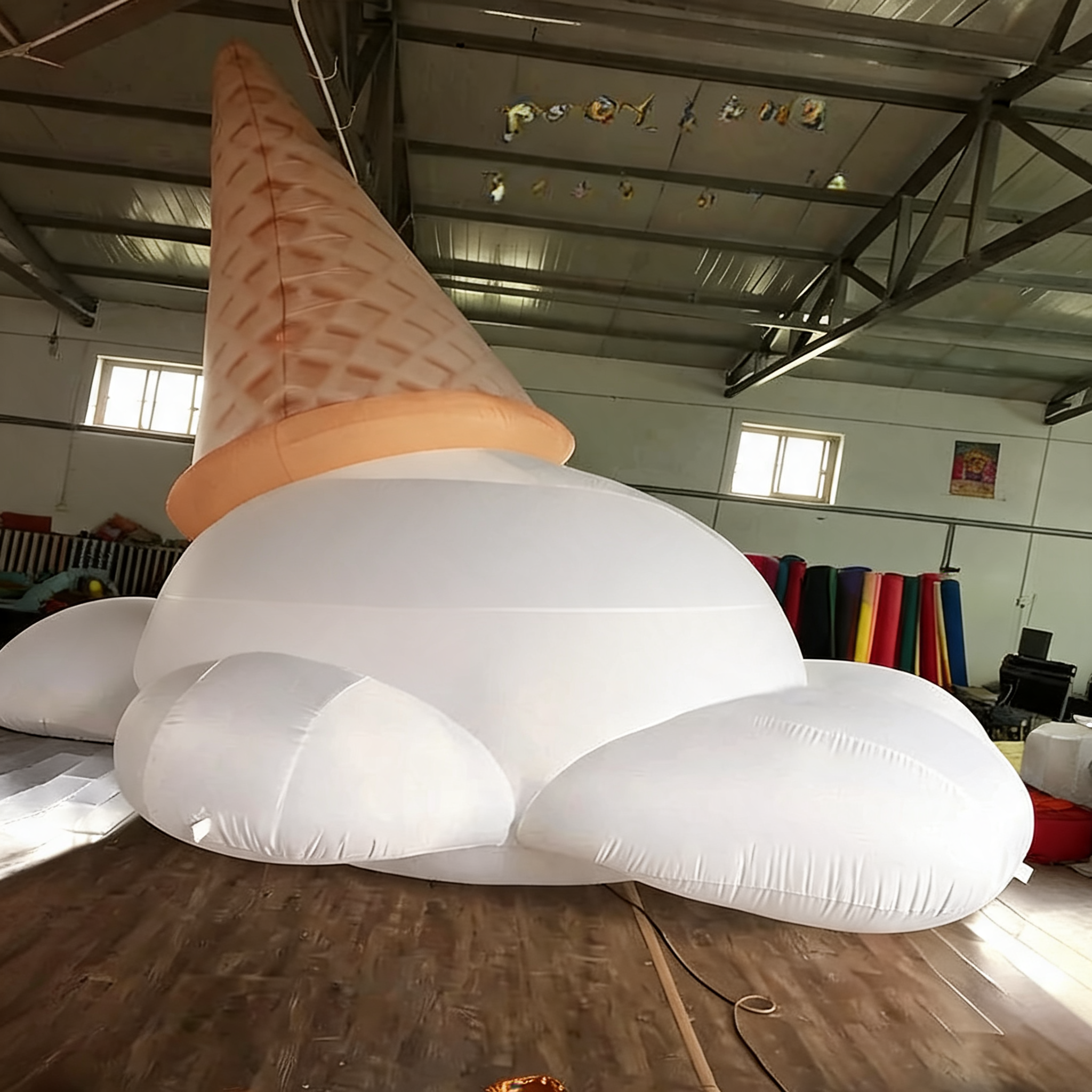 Inflatable Ice Cream Cone Balloon Display for Events