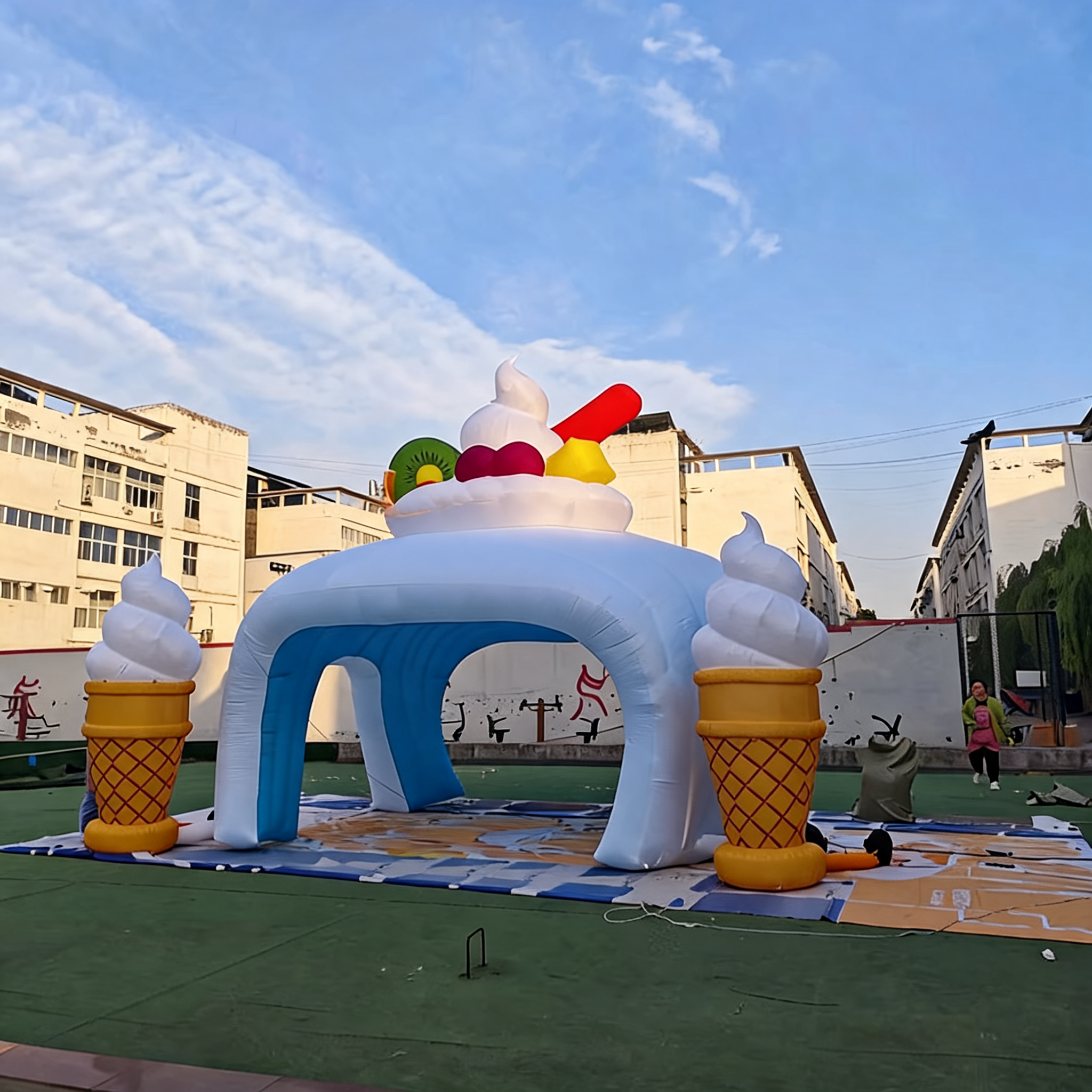 Inflatable Ice Cream Booth Tent for Snacks Shop Events