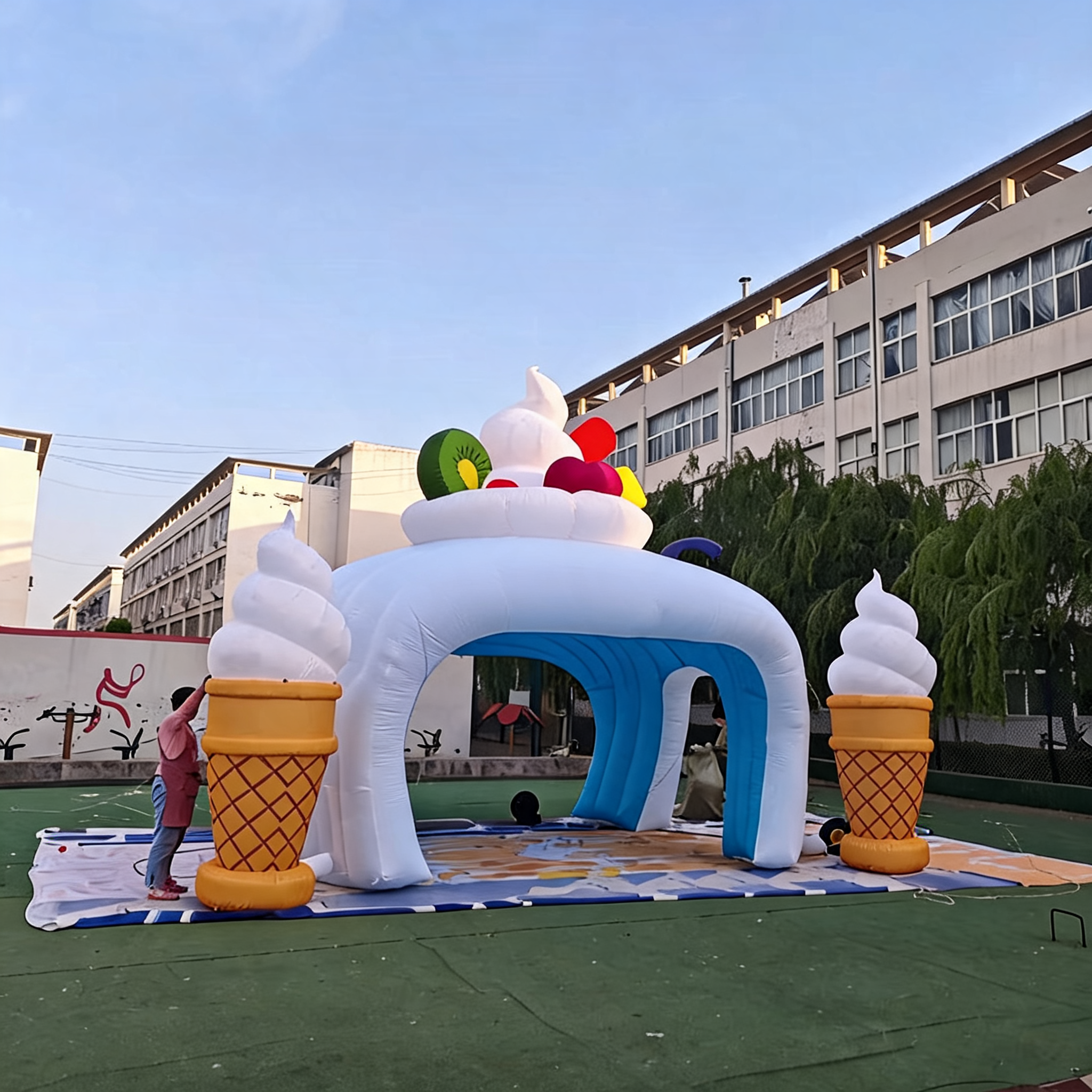 Inflatable Ice Cream Booth Tent for Snacks Shop Events