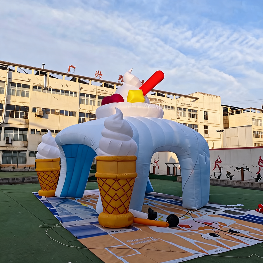 Inflatable Ice Cream Booth Tent for Snacks Shop Events