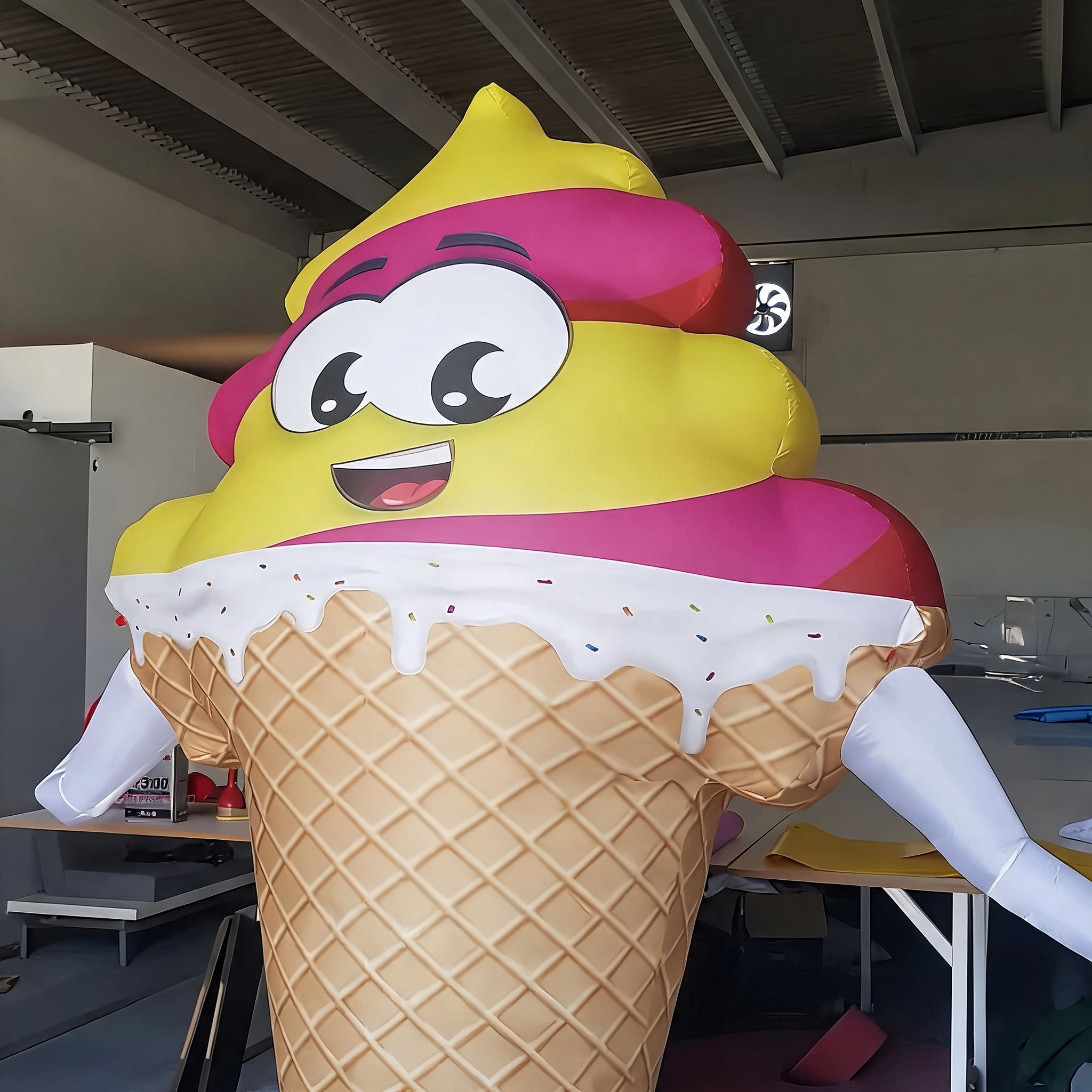 Inflatable Ice Cream Air Dancer for Storefront Promotions