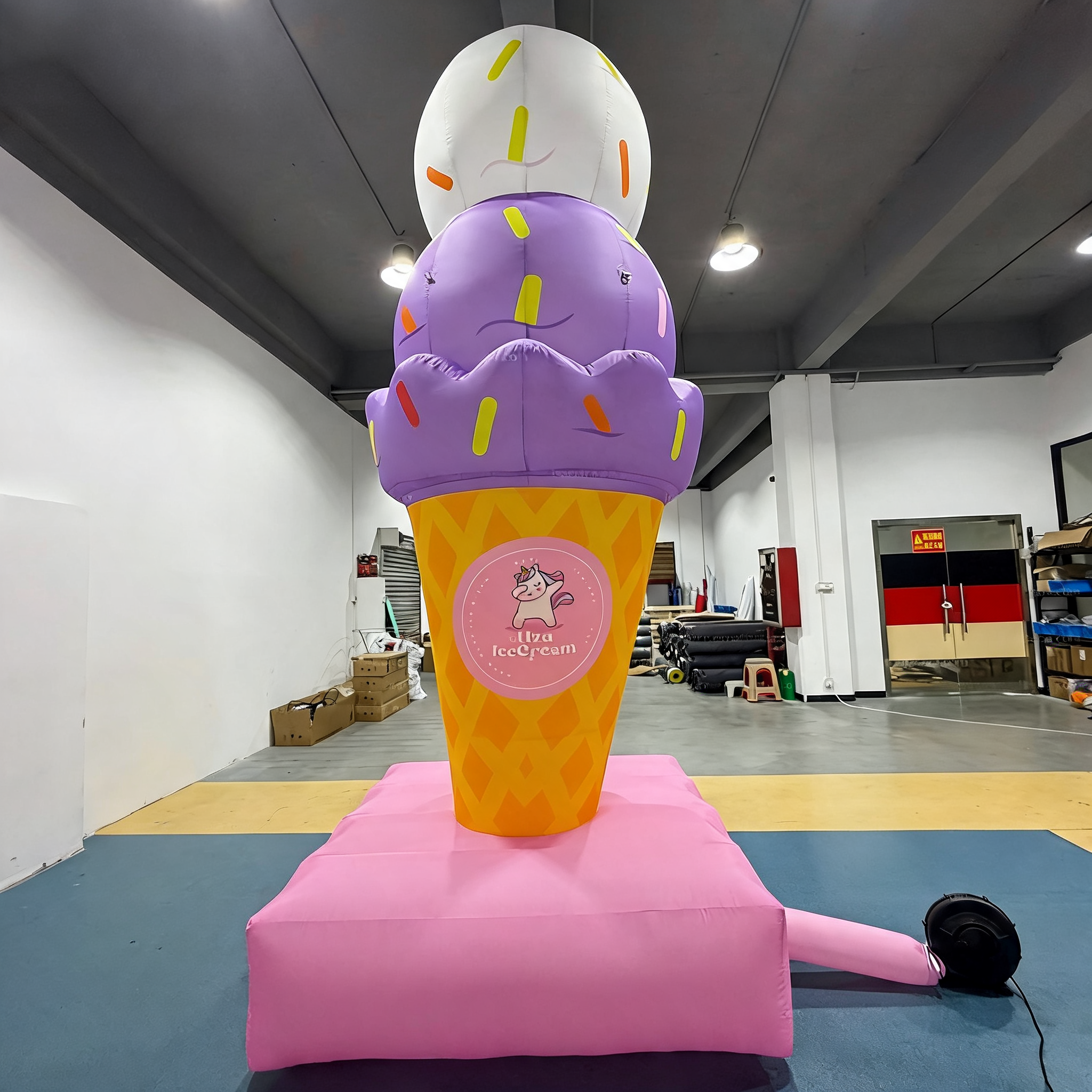 Giant Inflatable Ice Cream Cone Advertising Display
