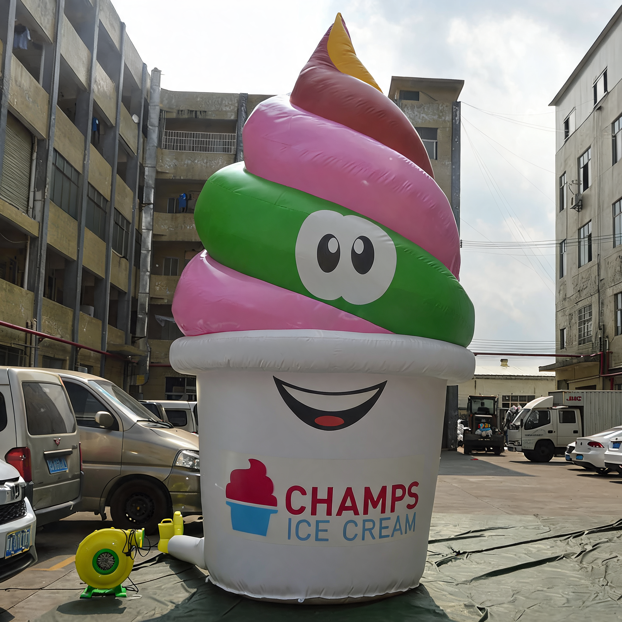 Large Inflatable Ice Cream Model Advertising Inflatable Display