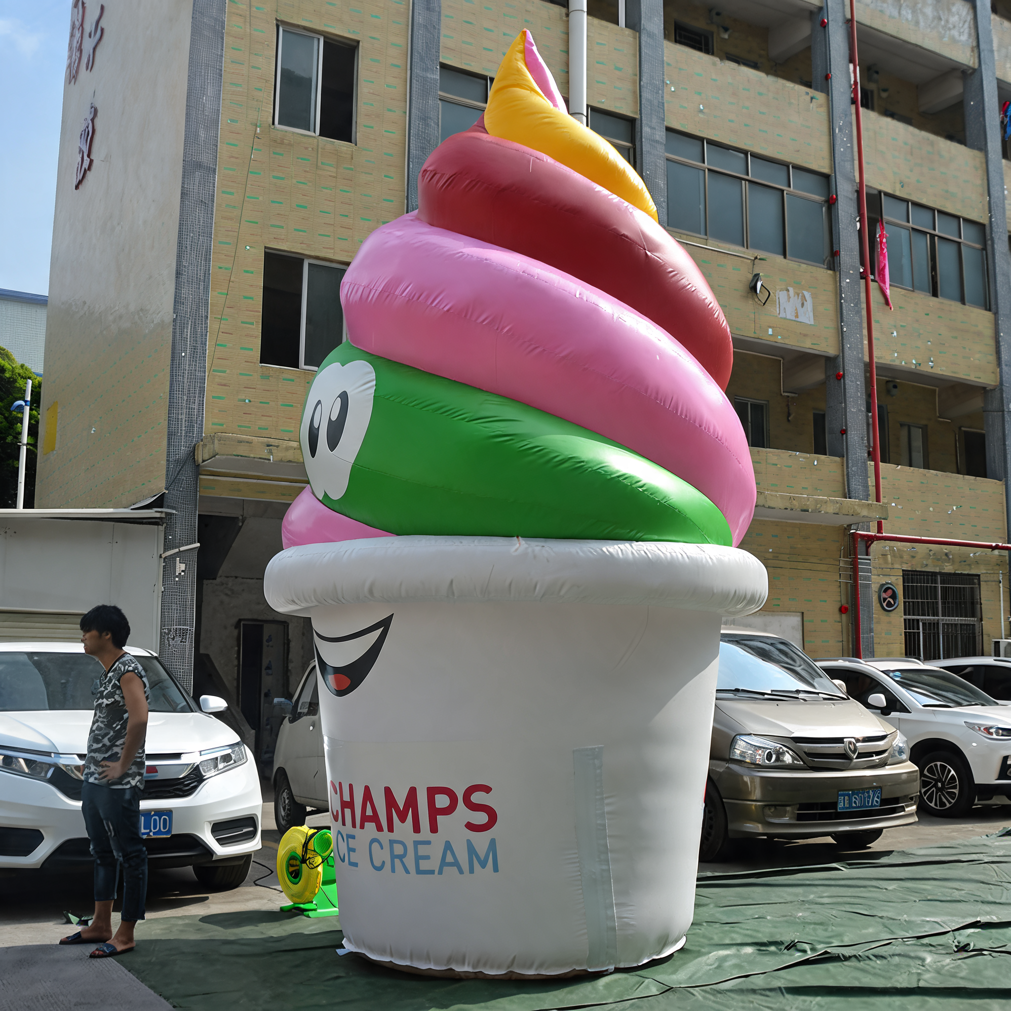 Large Inflatable Ice Cream Model Advertising Inflatable Display