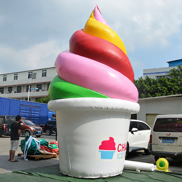 Large Inflatable Ice Cream Model Advertising Inflatable Display