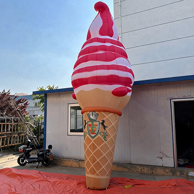 Inflatable Ice Cream Cone Display for Event Promotions
