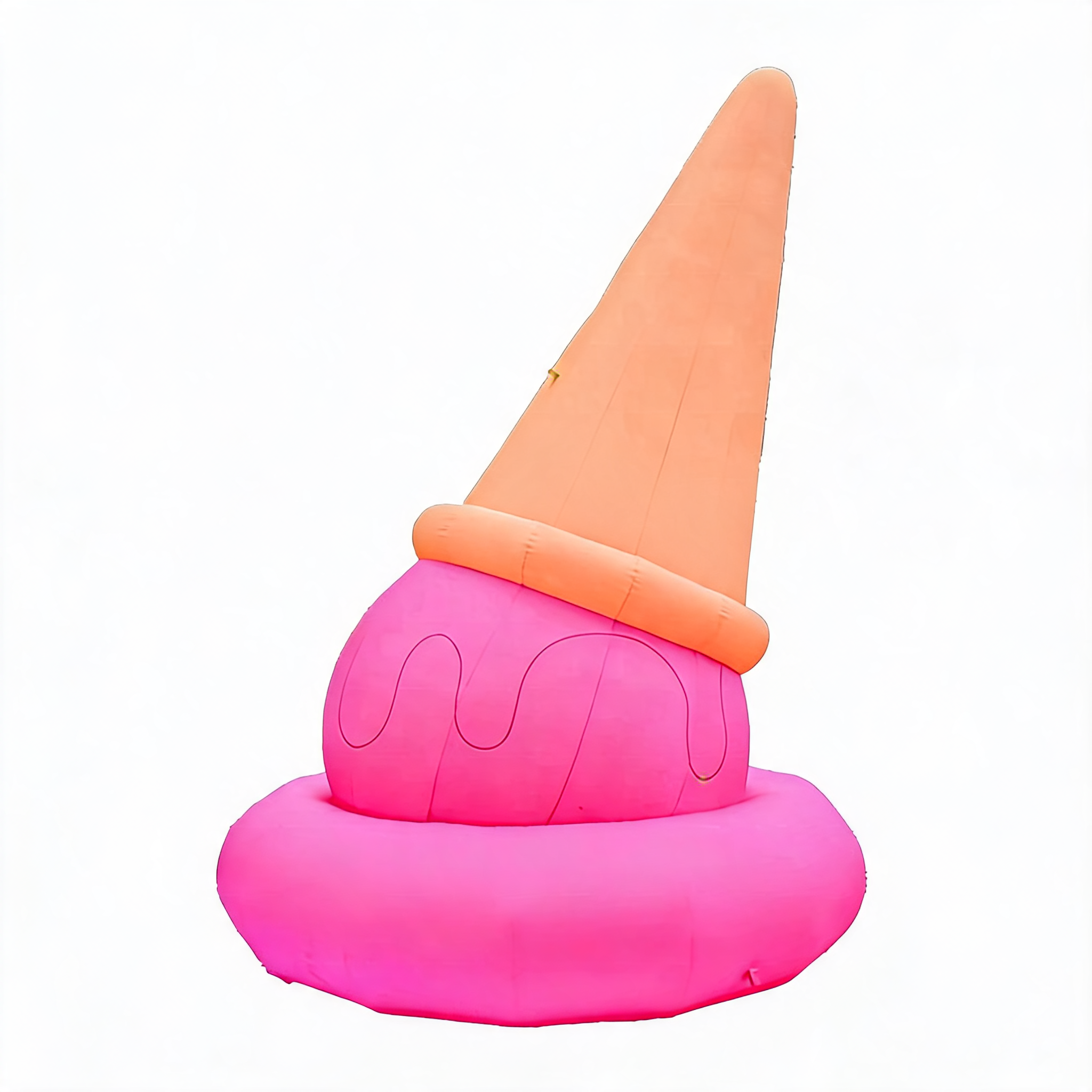 Inflatable Simulated Ice Cream Cone Display for Events
