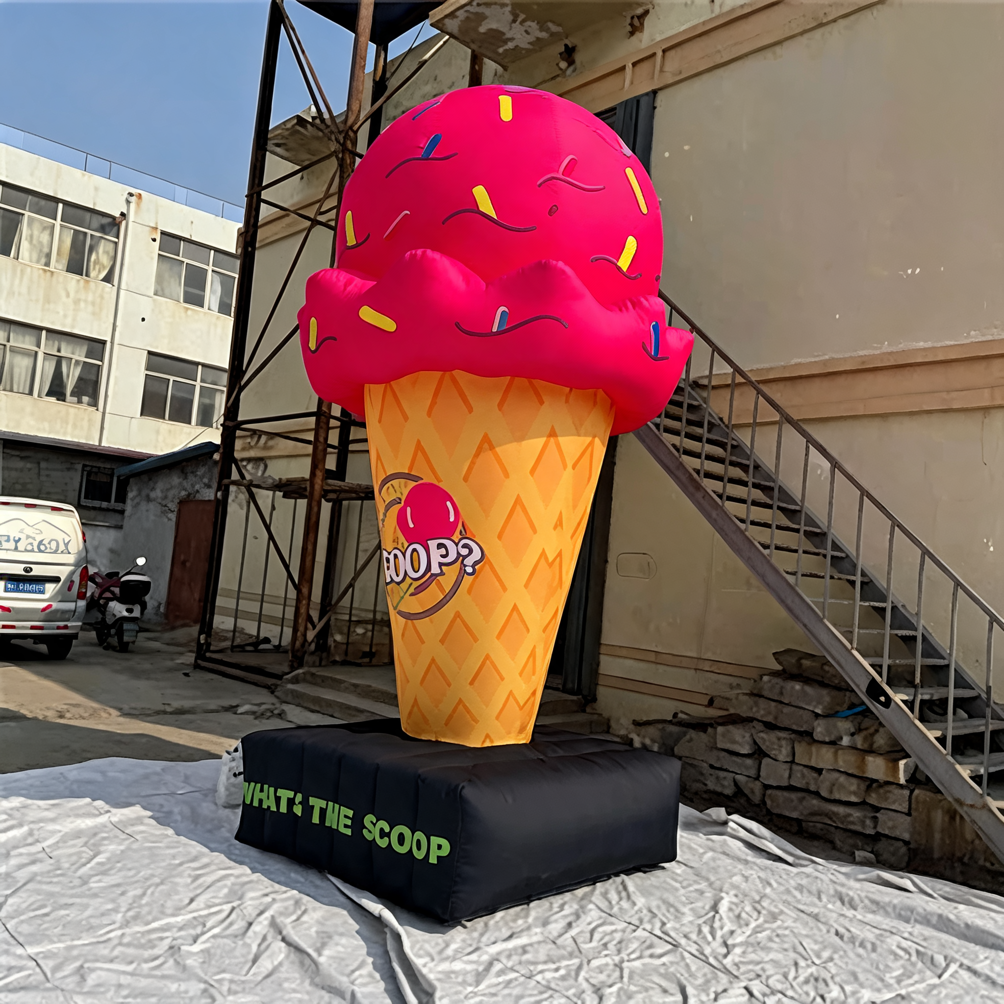 Inflatable Advertising Model for Ice Cream Shop Promotions