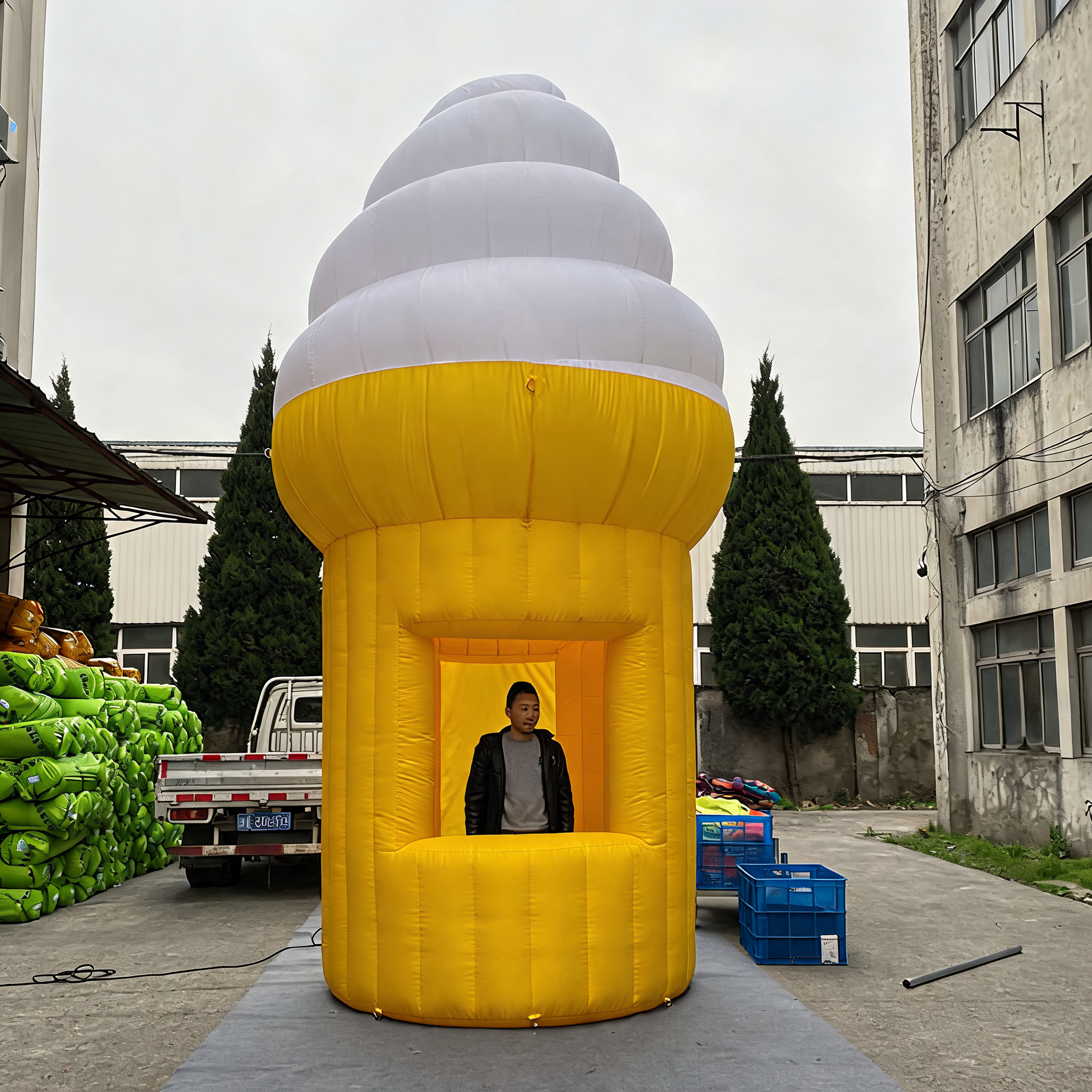 Inflatable Booth Stand for Outdoor Advertising Ice Cream Tent
