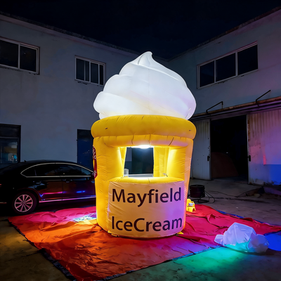 Inflatable Ice Cream Standing Booth Kiosk for Event Concessions