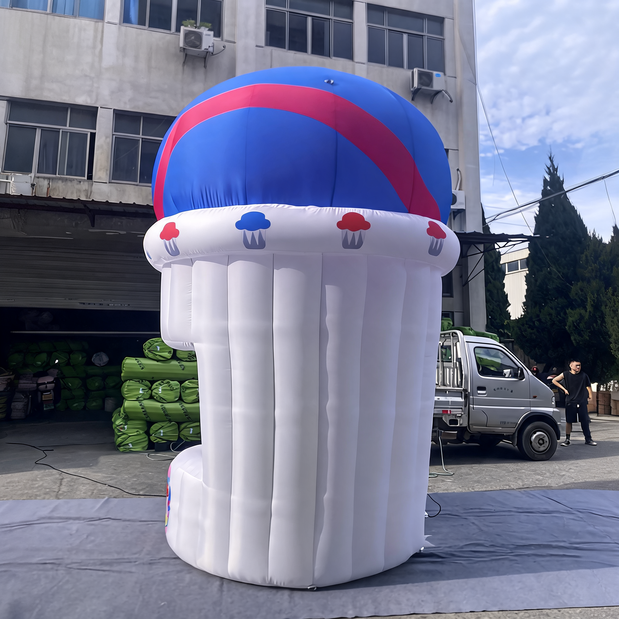 Inflatable Ice Cream Booth Tent for Booth Food Shop Store