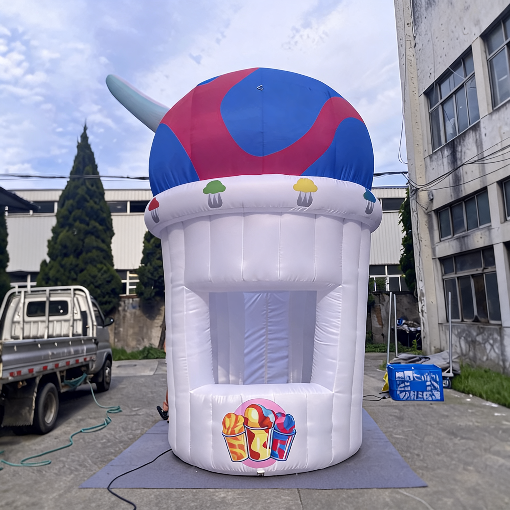 Inflatable Ice Cream Booth Tent for Booth Food Shop Store