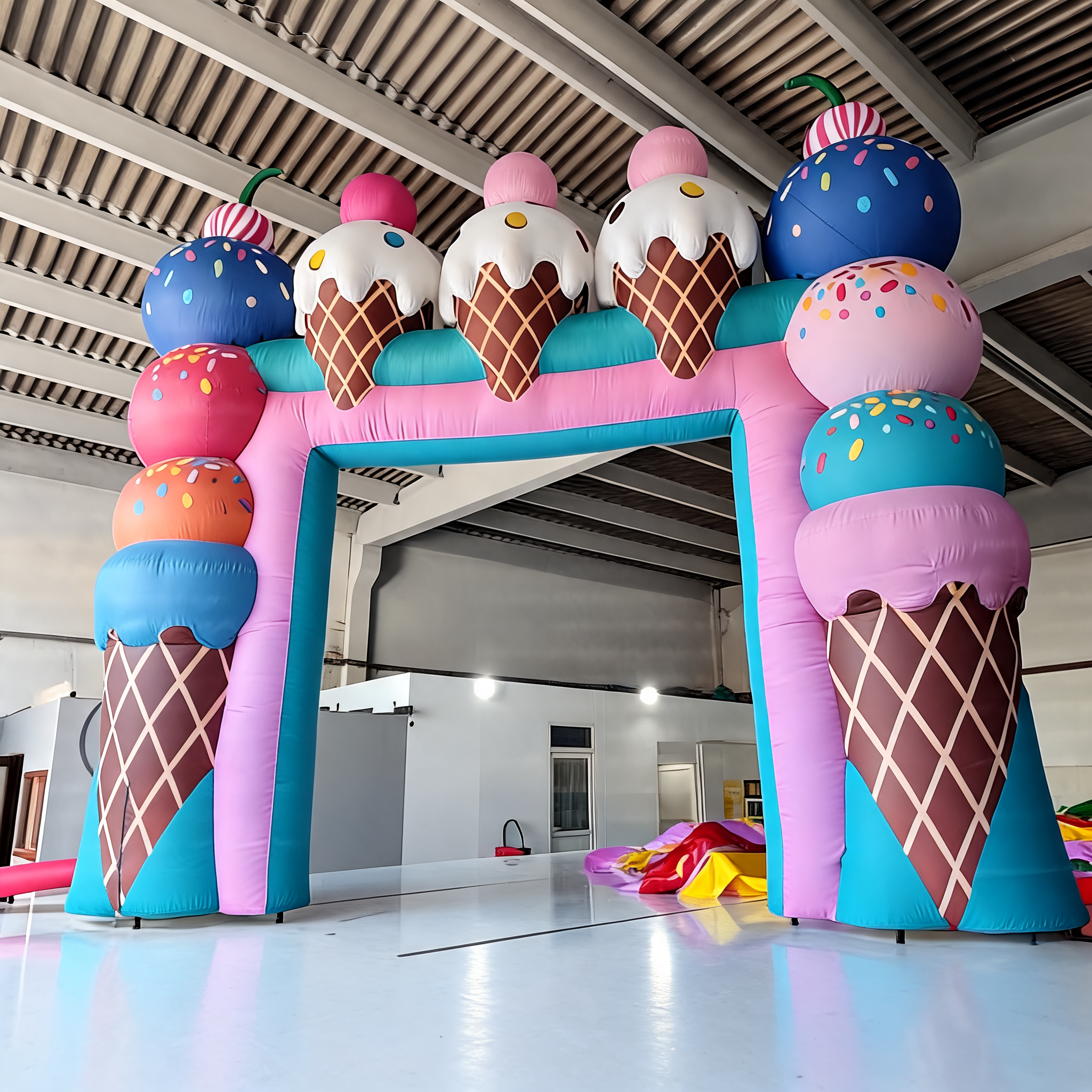 Inflatable Ice Cream Arch Entrance Gate for Events