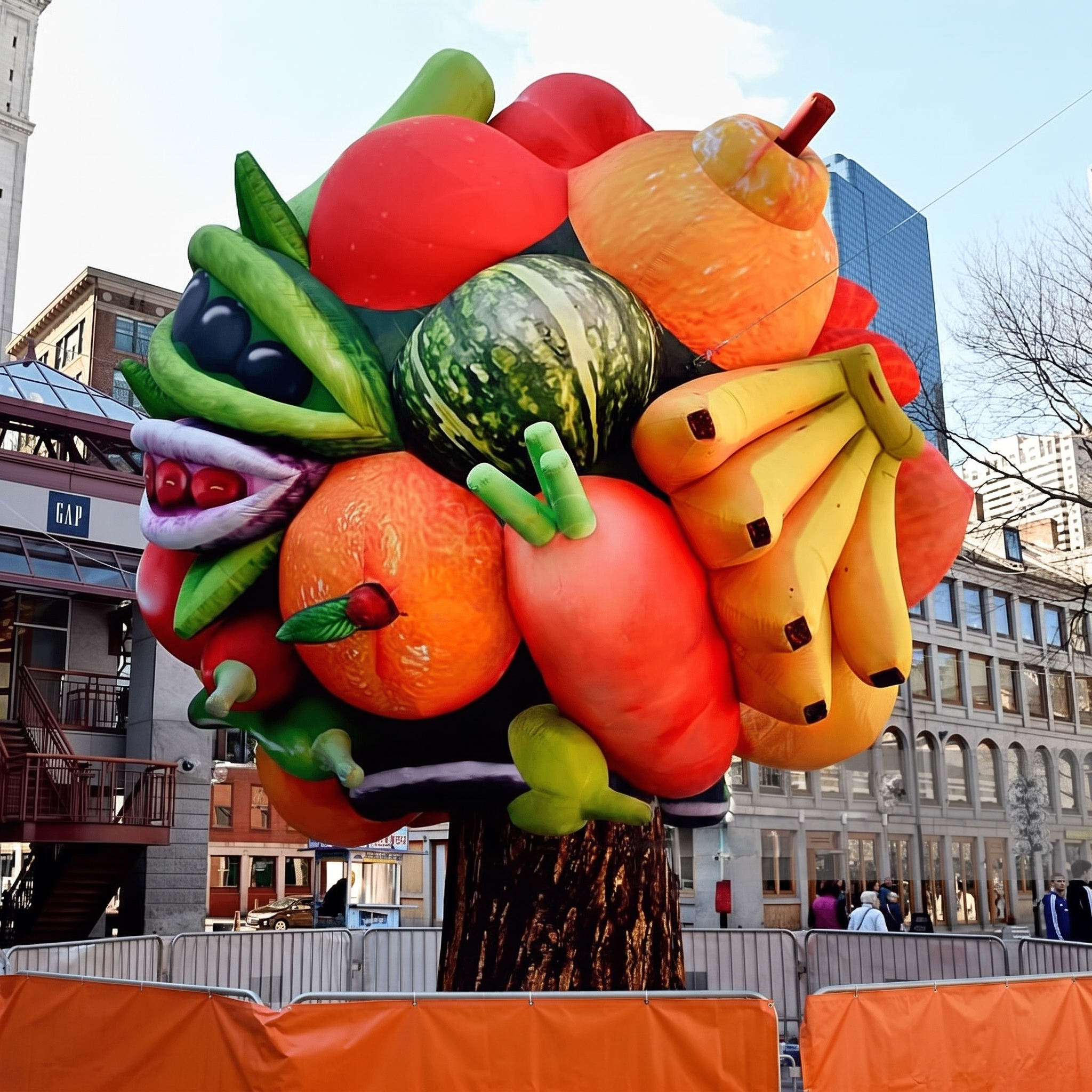 Advertising Inflatable Fruit Vegetable Tree Display for Events