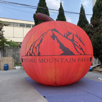 Inflatable Advertising Display Giant Fruit Model Red Apple