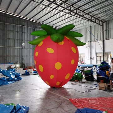 Inflatable Strawberry Display Balloon for Event Promotions
