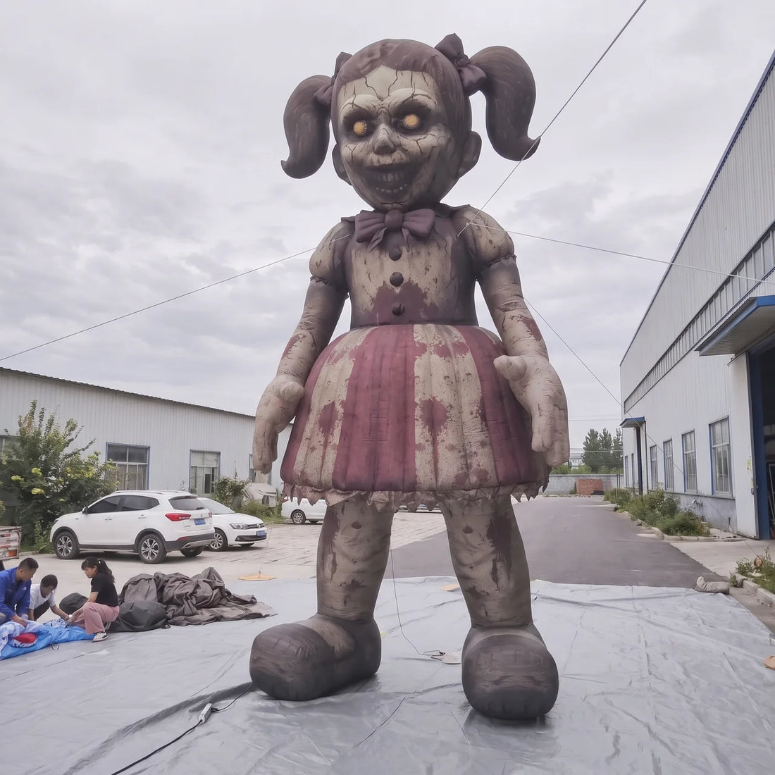 Inflatable Halloween Advertising Display Inflatable Girl Zombie
