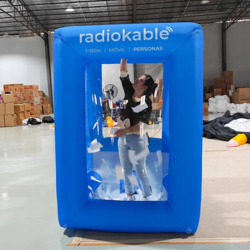 Inflatable Cash Cube Booth Money Grab Machine