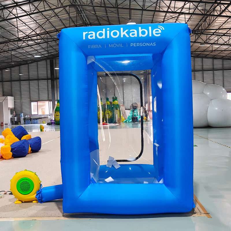 Inflatable Cash Cube Booth Money Grab Machine