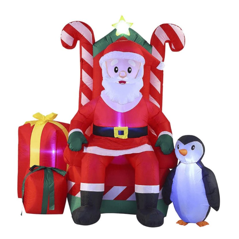 Inflatable Santa and Armchair (2.1m)