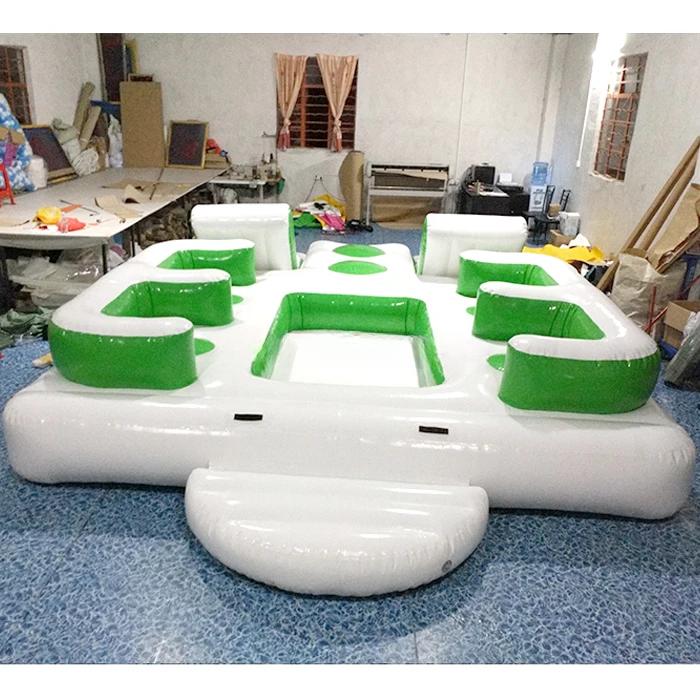 Inflatable Water Floating Sofa PVC Aqua Island Bar Chair