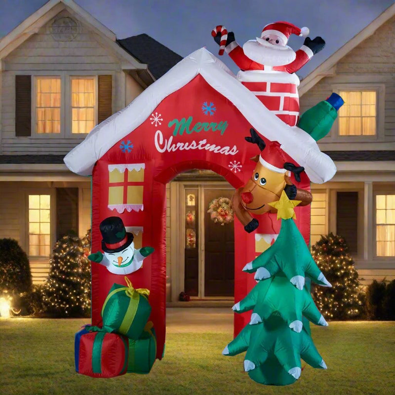Large Inflatable Christmas Tree Arch (2.4x3m)