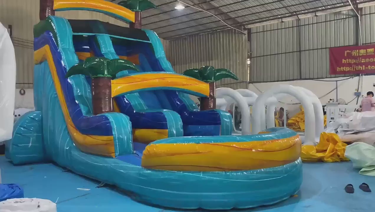 28ft Giant Inflatable Water Slide & Pool