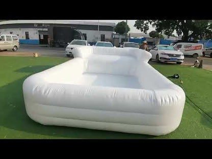 White Inflatable Sofa Pool
