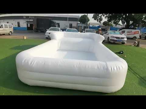 White Inflatable Sofa Pool