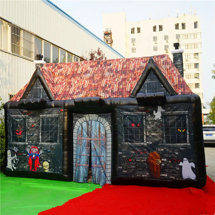 Halloween Cottage Inflatable Haunted House Tent